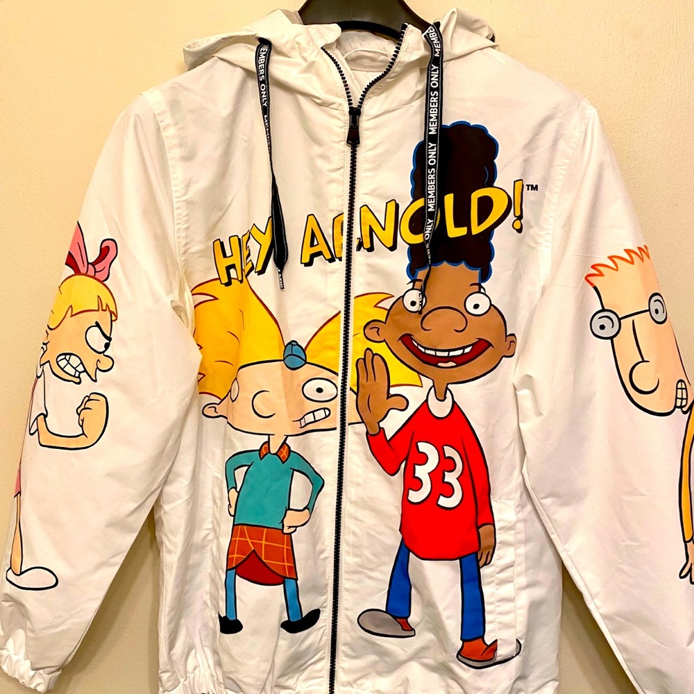 NEW Members Only X Nickelodeon Zip up Windbreaker